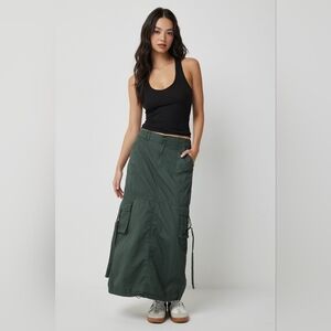 Cargo Parachute Maxi Skirt